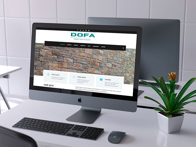 Dofa Yapı İnşaat website görünümü